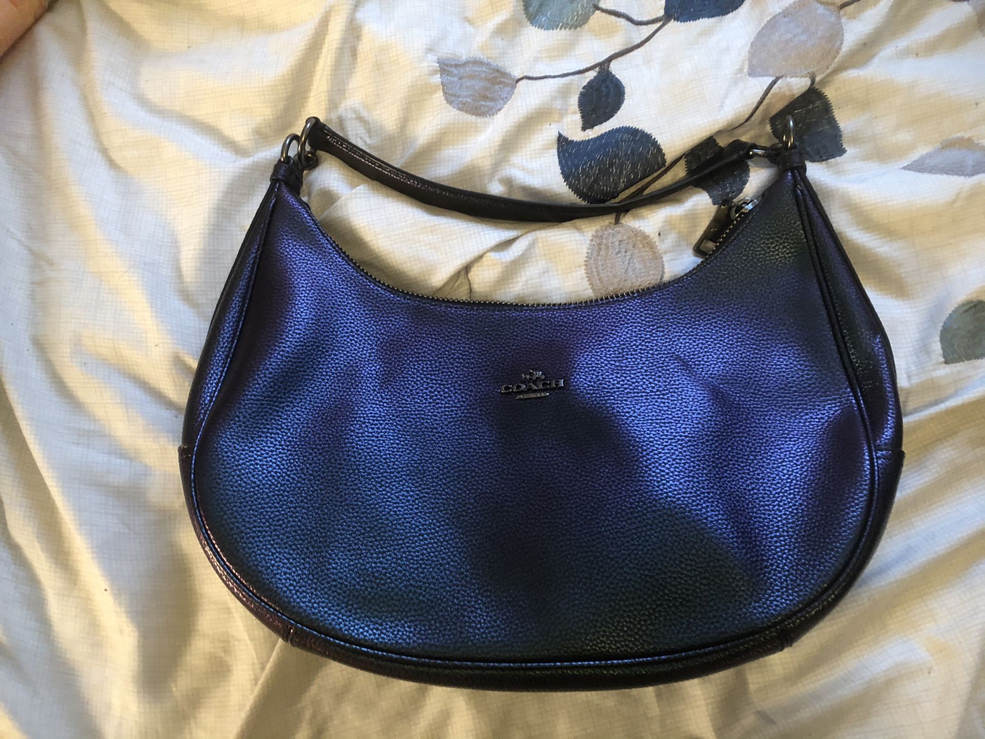 coach hologram oil slick hobo