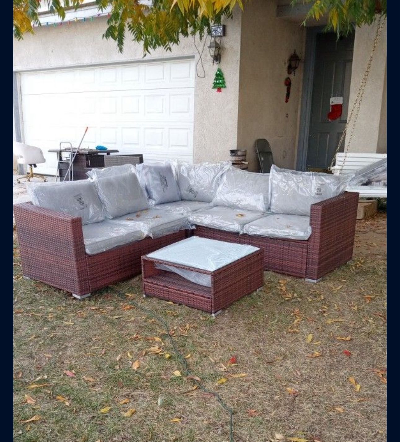 Patio Sofa Set Patio Couch Brand New L-shaped Patio Furniture 🆕🚚🆕