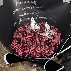 Burgundy Eternal Rose Bouquet For Mothers Day