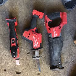 Milwaukee 3 Saw Tools
