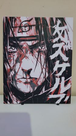 New 10" inch 3D Itachi Uchiha Wall Art