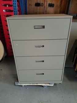 Steelcase 4 drawer lateral file cabinets
