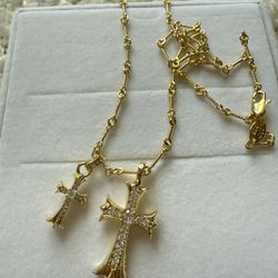 Chrome Hearts Twins Necklace 
