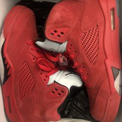 Jordan Retro 5 Red Suede