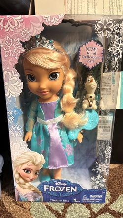 New In Box Disney Frozen Toddler Elsa Doll (With Olaf Figure)