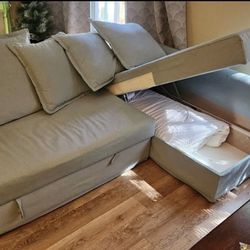 IKEA Sleeper Sectional Couch With Removable Covers
