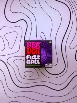Purple Needoh Fuzz Ball The Velvet Squeeze