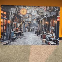 Harry Potter Diagon Alley Sign Tin Vintage Style 2-D Flat Printing 8" X 12"