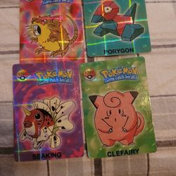 Unlicensed Holo Vending Prisms Pokemon Cards