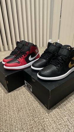 Air Jordan 1 Mid Bundle (2 Pairs) –  w/ Boxes – Size 9.5