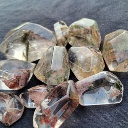 Hematite,  Ammolite,  Onyx,  Mexican Opal, Moonstone