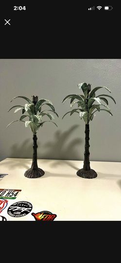 Tommy Bahamas Palm Tree Candle Stick Holder.