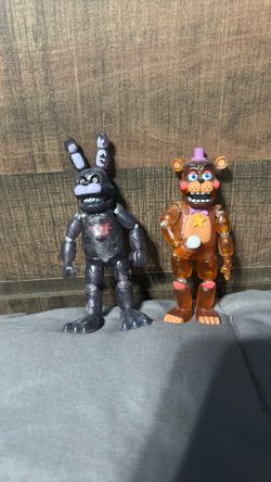 Funko Glow In the Dark Rockstar Freddy + Black heart bonnie (opened figures)