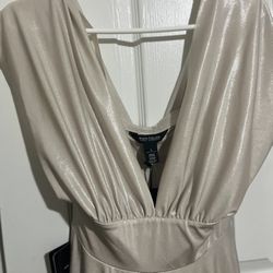 White  House & Black market , Silver Dress 