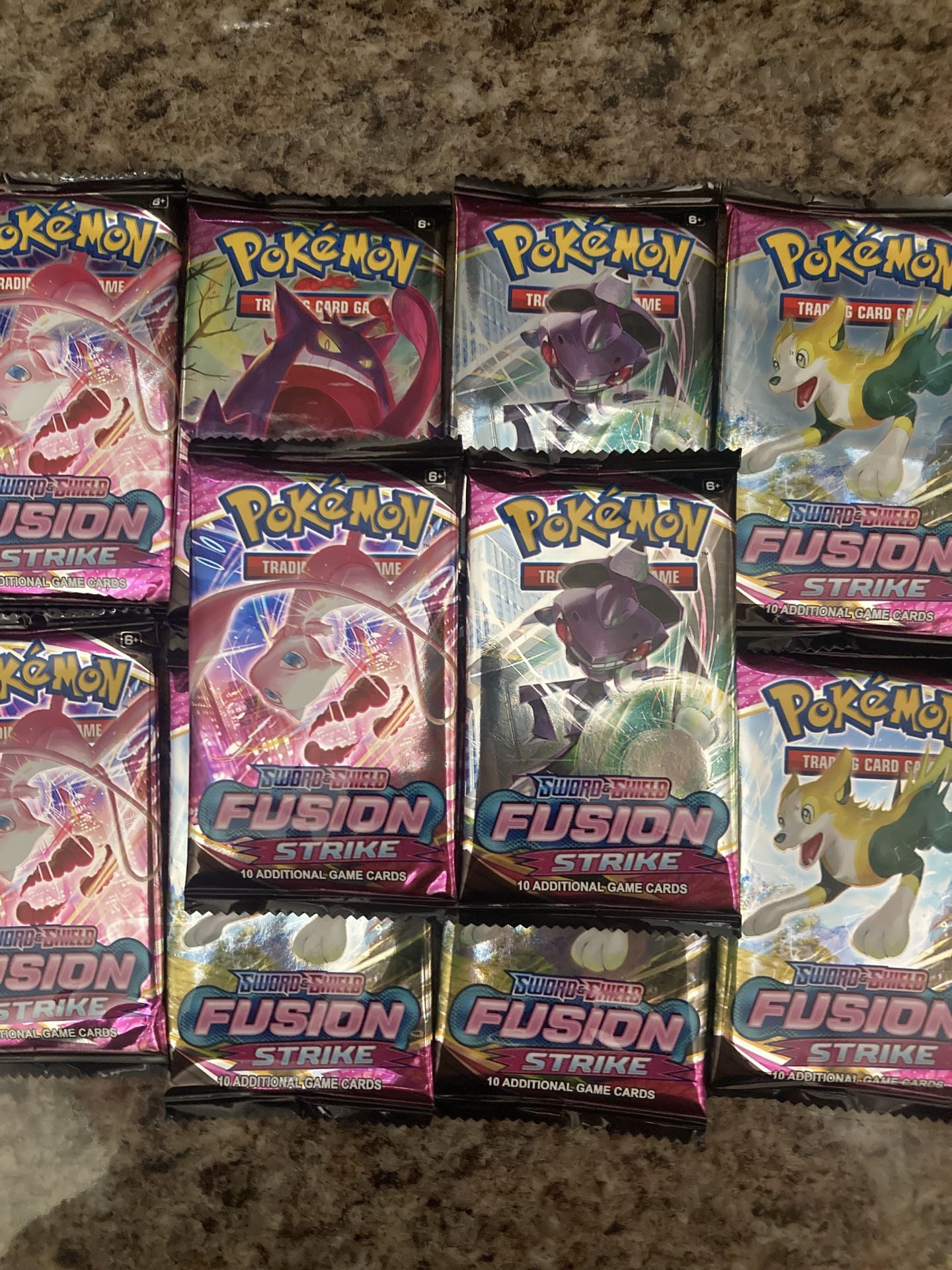 Pokemon Sword & Shield Fusion Strike Booster Packs (10 Packs)