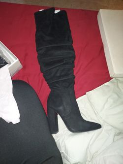 Just Fab Knee High Black Boots
