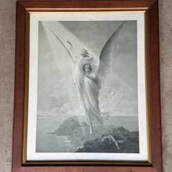 Angel Lithograph Toward a Better World Framed Print