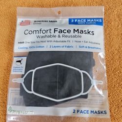 $2   NEW!  2PACK COMFORT FACE MASKS