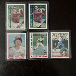 Mike Schmidt Vintage Baseball Card Lot