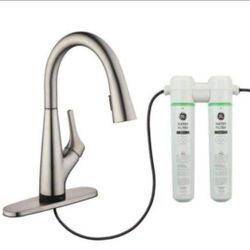 New Glacier Bay Eagleton Single-Handle Pull-Down Sprayer Kitchen Faucet with Water Filter in Stainless SteelOthers Avail. Look At My Profile 