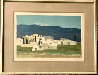 Vintage MCM Print 24X21”