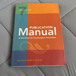 Publication Manual Of America Psychologist Association