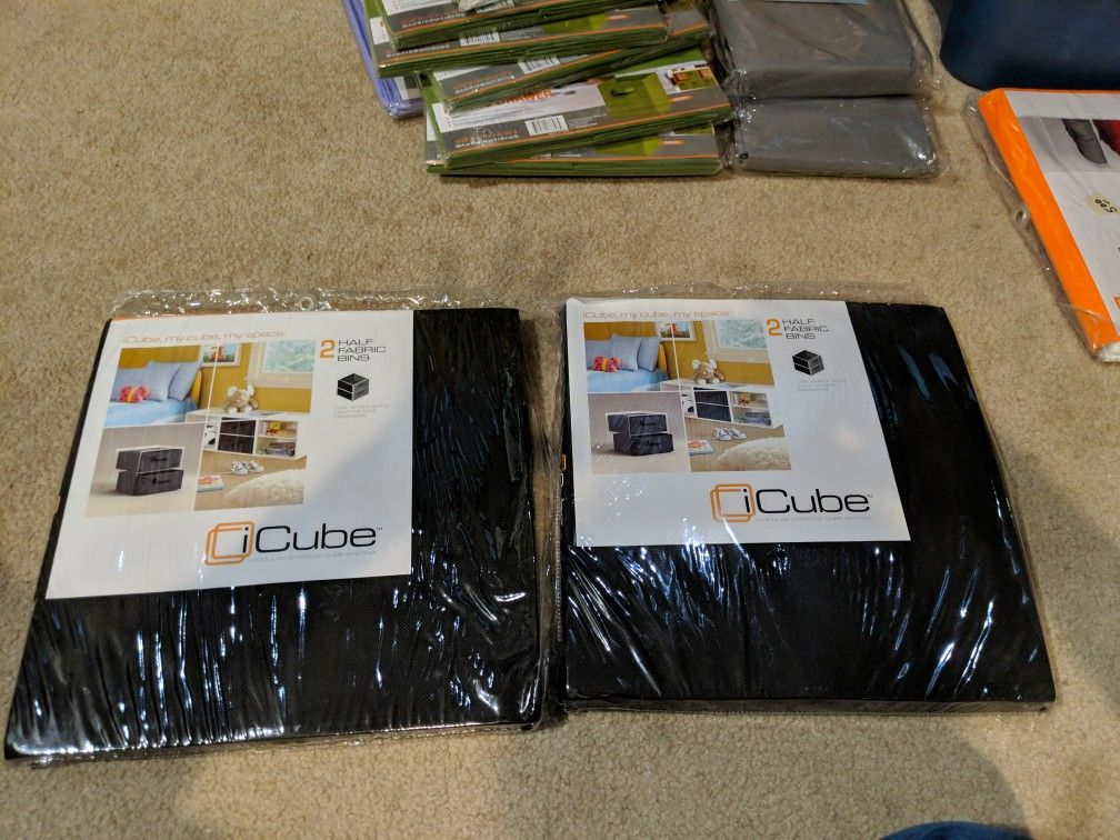 Half Fabric Bins