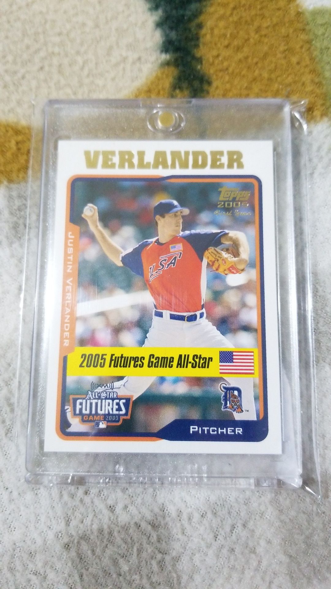 Baseball card- justin Verlander rookie