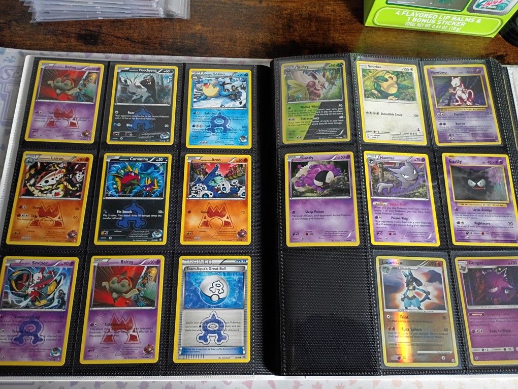 228 Cards Old Pokemon X Y, Sun And Moon Card Binder Reverse Holo And Non Whole Binder For Sale