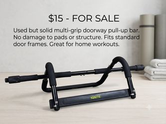 Ignite Multi-Grip Doorway Pull-Up Ba