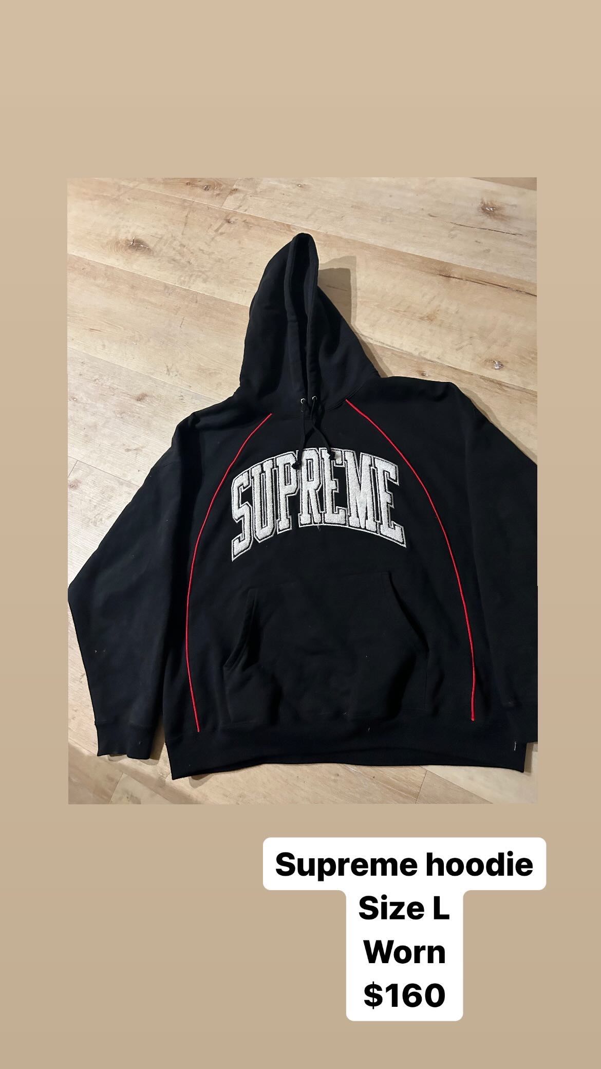 Supreme Hoodie Size m