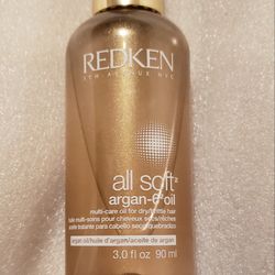 Redkin All Soft Argan 6 Oil Multi Care For Britle Hair Full Size New