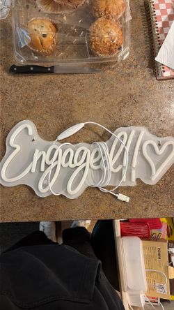 Light up engaged sign