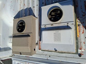 TWO (x2) VINTAGE ZINSCO 100 AMP. MAIN SERVICE PANELS w/ Meter Sockets. Includes ALL BREAKERS, DEAD FRONTS,COVERS...ASKING $125 For BOTH!