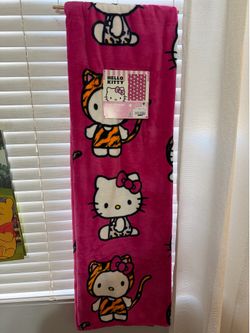 Hello kitty cheetah blanket