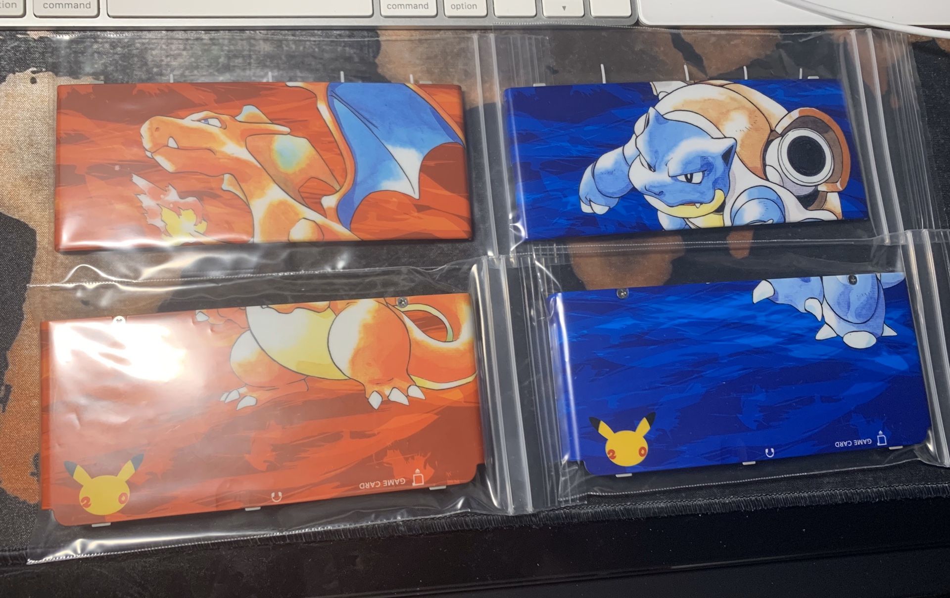 Pokemon 20th anniversary edition face plates for new nintendo 3ds