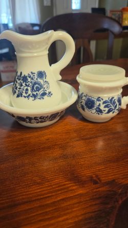 Avon vintage white glass