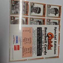 Baltimore Orioles 1991 Baseball Cards