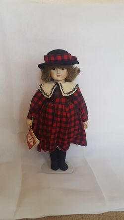 Holiday Treasures Porcelain Doll