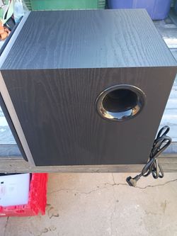 Edifier subwoofer good shape works 75th Ave Indian School no offers no trades serious buyers only please
