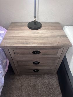 Night Stand Pair with Three Drawers