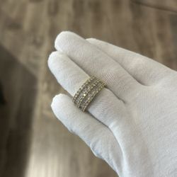 Triple Diamond Baguette Pinky Ring 