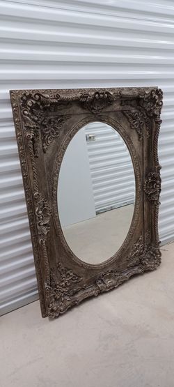 CLASSY LARGE ANTIQUE MIRROR rare find