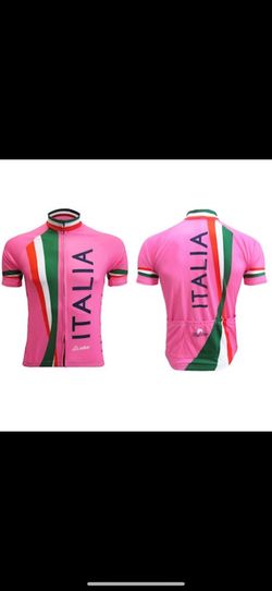ALKA XL Italy cycling shirt Ciclismo Italia pink Italian cycle biking exercise