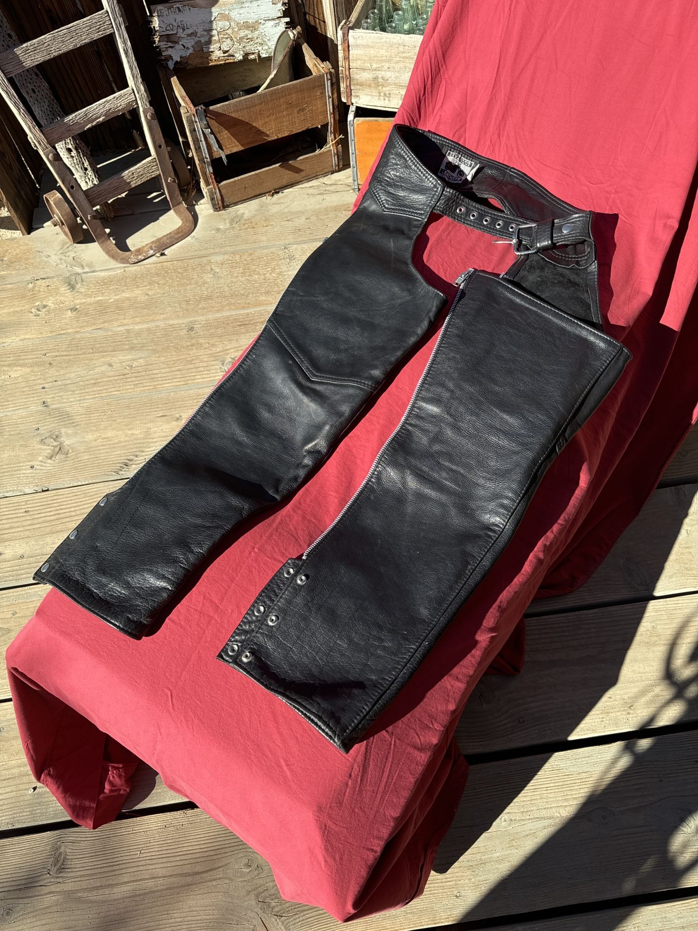 California Creations Leathers Vintage Men’s Riding Leather Riding Chaps