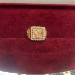 10K Gold Medusa Ring