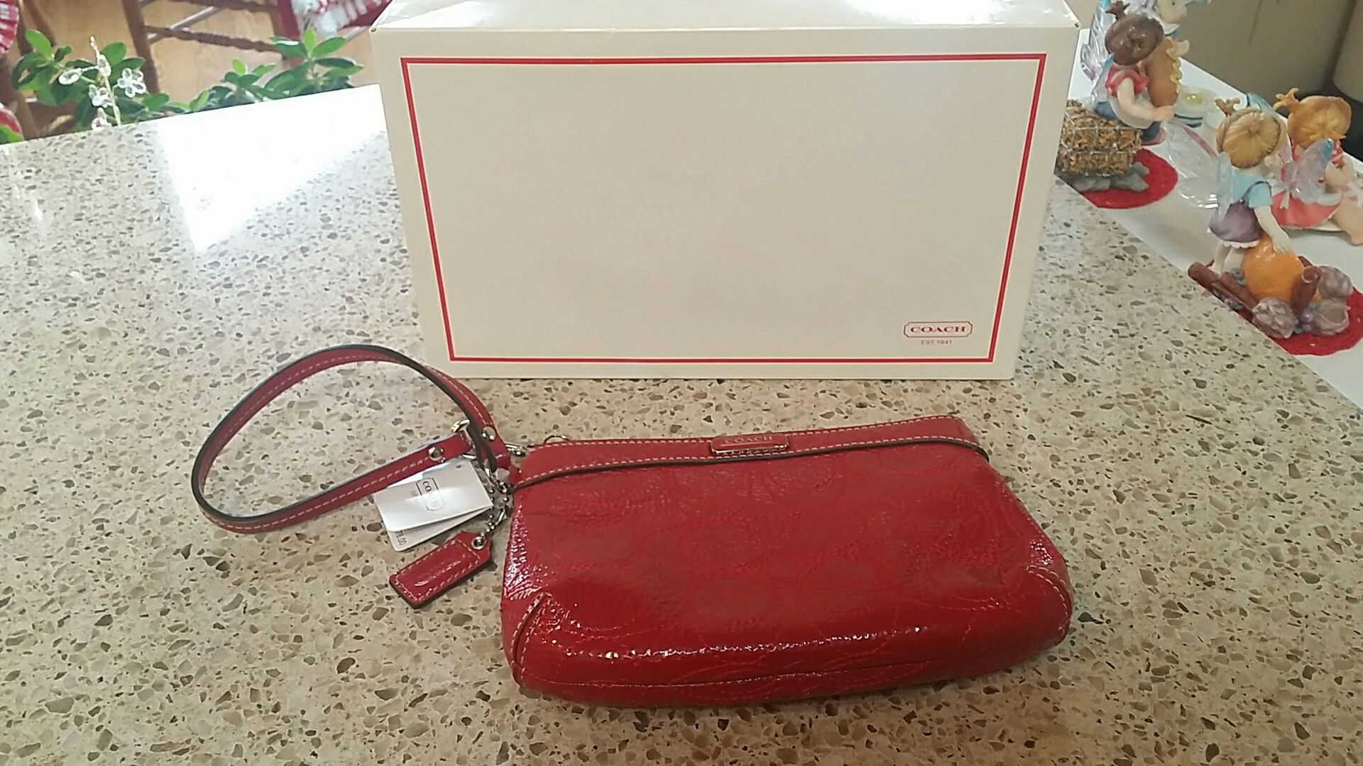 New Price AUTHENIC BRAND NEW COACH RED PURSE WITH TAG S & BOX