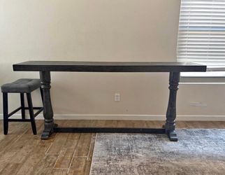 AFW 84L Dark Wood  Bar Height Console Table sofa table entry table