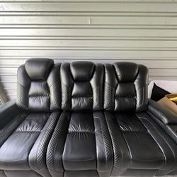 Reclining Black Couch 