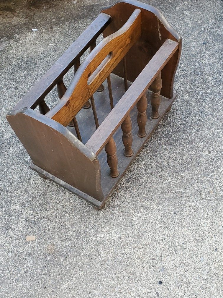 Magazine / Newspaper/ Wooden Rack/ Vintage